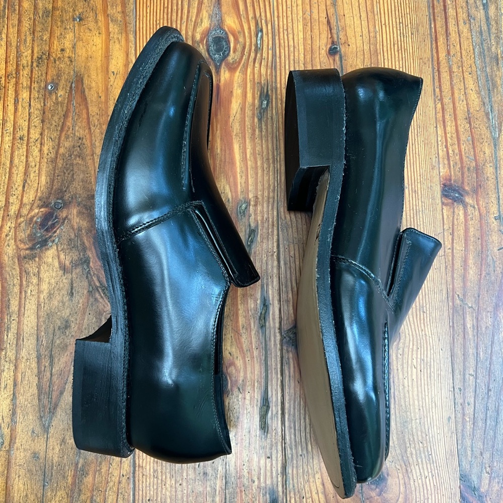 Hitchcock Wide Shoes Mens
11.5 6E Extra Wide Black Leather Slip On Loafers
